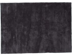 Tapis en coton et polyester effet viscose gris foncé Undra (300 x 200 cm)