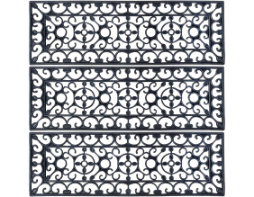 Tapis d'escalier antiglisse en caoutchouc (Lot de 3)