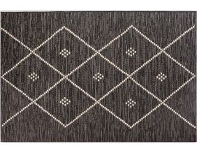 Tapis extérieur en polypropylène Asma tonnerre (60 x 110 cm)