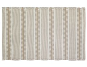 Tapis d'extérieur en polypropylène 120 x 180 cm (Ethnique - Beige )