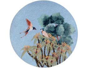 Tapis extérieur rond en polyester Lola 160 cm