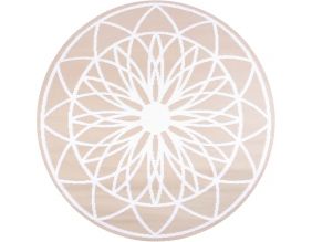 Tapis extérieur rond en polypropylène Fairytale (Beige)