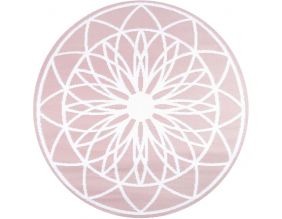 Tapis extérieur rond en polypropylène Fairytale (Rose)