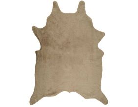 Tapis en fausse fourrure Peau de bête 120 x 2 x 158 cm (Taupe)