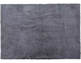 Tapis fin imitation fourrure 120 x 170 cm (Gris)