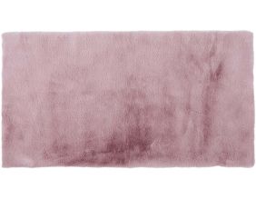 Tapis fin imitation fourrure 110 x 60 cm (Rose)