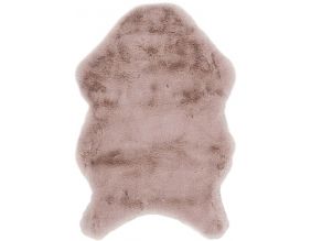 Tapis imitation fourrure poil fin 60x90 cm (Rose poudré)