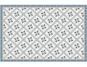 Tapis intérieur extérieur carreaux de ciment petites étoiles (135 x 90 cm)