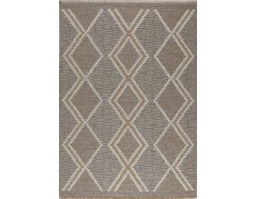 Tapis intérieur extérieur aspect jute bleu Tulum 9048 (90 x 67 cm)