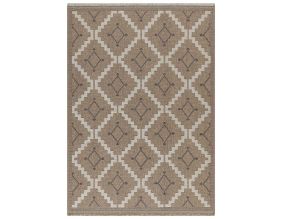 Tapis intérieur extérieur aspect jute marron Tulum 9041 (90 x 67 cm)