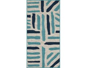 Tapis intérieur extérieur bleu Acapulco 1689 (70 x 140 cm)