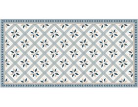 Tapis intérieur extérieur carreaux de ciment petites étoiles (140 x 70 cm)