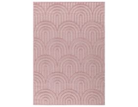 Tapis intérieur extérieur en polypropylène Fira 985 Rose (290 x 200 cm)