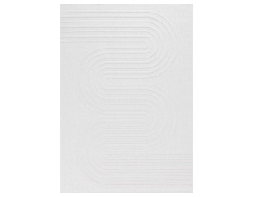 Tapis intérieur extérieur en polypropylène Fira 987 blanc (290 x 200 cm)