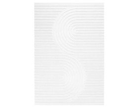 Tapis intérieur extérieur en polypropylène Fira 986 blanc (300 x 80 cm)