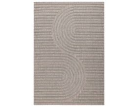 Tapis intérieur extérieur en polypropylène Fira 986 gris (160 x 120 cm)