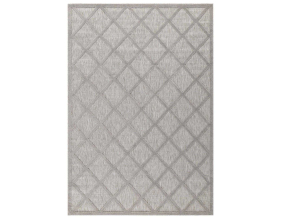 Tapis intérieur extérieur en polypropylène Fira 991 gris (290 x 200 cm)