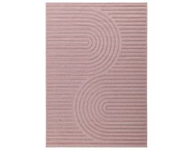 Tapis intérieur extérieur en polypropylène Fira 986 rose (290 x 200 cm)