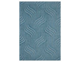 Tapis intérieur extérieur en polypropylène Fira 989 turquoise (230 x 160 cm)