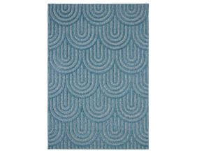 Tapis intérieur extérieur en polypropylène Fira 985 turquoise (160 x 120 cm)