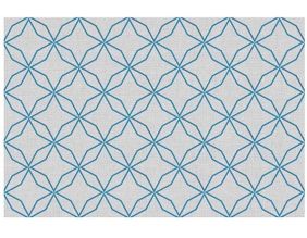 Tapis intérieur extérieur rosace 60 x 90 cm
