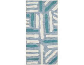 Tapis intérieur extérieur turquoise Acapulco 1689 (70 x 140 cm)