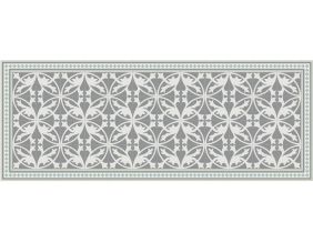 Tapis intérieur extérieur en vinyle carreaux de ciment feuilles (180 x 70 cm)