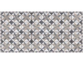 Tapis intérieur extérieur en vinyle carreaux de ciment (140 x 70 cm)