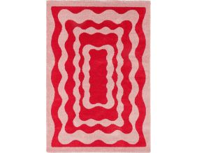 Tapis intérieur à poils longs Swing 382 rouge (200 x 280 cm)