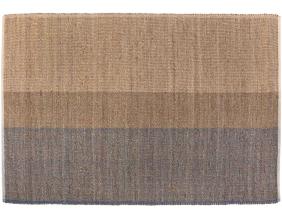 Tapis en jonc de mer et coton myosotis Karan (160 x 230 cm)