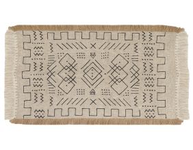 Tapis en jute et coton