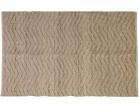 Tapis en jute et coton naturels Zig-zag (Naturel - 160 x 230 cm)
