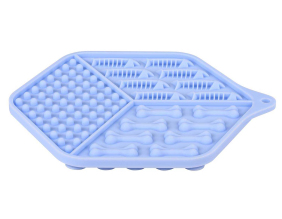 Tapis à lécher en silicone pour chat (Bleu)