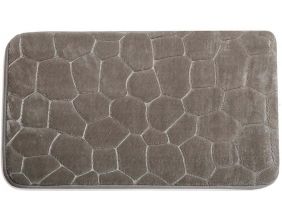 Tapis en polyester galets 67x45 cm (Gris)