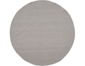 Tapis en polyester et laine beige Julana (Diamètre 200 cm)