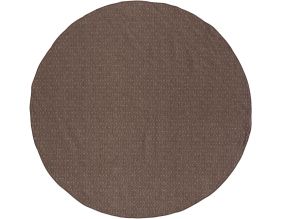 Tapis en polyester et laine marron Julana (Diamètre 200 cm)