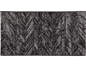Tapis en polypropylène noir Evora (110 x 60 cm)