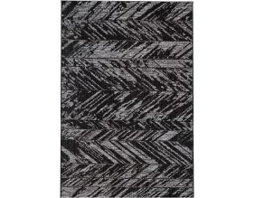 Tapis en polypropylène noir Evora (170 x 120 cm)