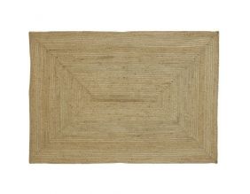 Tapis rectangulaire en jute naturelle (230 x 160 cm)