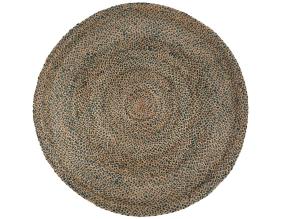Tapis rond en jute et coton Elliot 160 cm (Riviera)