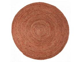 Tapis rond en jute et coton Elliot 160 cm (Marmelade)