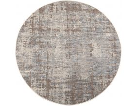 Tapis rond en polypropylène acier Catania
