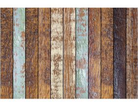 Tapis en vinyle effet bois (90 x 60 cm)