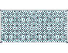Tapis en vinyle effet carreaux de ciment (140 x 70 cm)