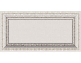 Tapis en vinyle effet tissage beige (140 x 70 cm)