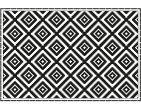 Tapis en vinyle graphique carré (90 x 60 cm)