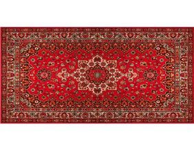 Tapis en vinyle vintage Persan rouge (140 x 70 cm)