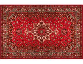 Tapis en vinyle vintage Persan rouge (90 x 60 cm)