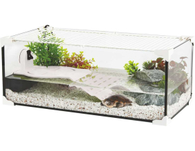 Terrarium pour tortue aquatique Karapas pro 36 litres (Blanc)