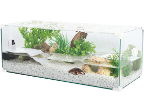 Terrarium pour tortue aquatique Karapas pro 120 litres (Blanc)